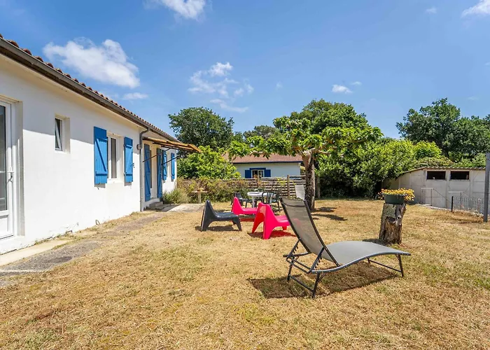 Maison A Sud Avec Jardin Pour 4 Personnes - Menage Inclus - Fr-1-50-182 別荘 Mimizan-Plage